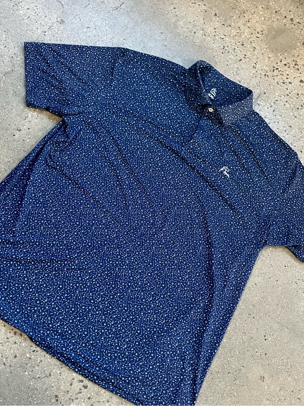 Rhoback Admiral Navy The Mulligan Men’s Short Sleeve Performance Polo XXL - Picture 13 of 15